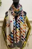 Femmes Longs foulards pashmina 100 matériaux en cachemire matériau mince et à imprimé doux Taille de motif 180cm 68cm8538101