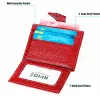 Holders Women's Card Holder RFID mini portfel oryginalny skórzany posiadacz karty kredytowej dla mężczyzn