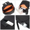 Backpacks Mini Canvas Men's Backpack Fashion Black Rucksack School Sac pour homme petit Bagpack mâle japonais voyage imperméable sac à dos