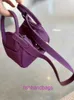 Herrmms Lindiss Original Tygväskor Online Butik Sea Purple Bag Mini Square Womens Läderläkare Crossbody One Shoulder Pillow With Original Logo