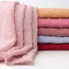 Roupas étnicas luxuey pom bubble chiffon hijab lenço mulheres shawl long wrap wrap na bandana muçulmana maxi islâmica sjaal 180 70cm