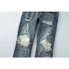 Herren Jeans Designer Jeans Am Jeans 8812 Hochwertiges Modes Patchwork Ripped Leggings 28-40