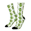 Chaussettes pour hommes Green Monster Happy Vintage Alien Street Style Crazy Crazy Crew Gift Modèle imprimé