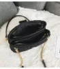 Sacchetti di borse da donna in pizzo sacca a tracolla a tracolla per diamanti per borse da donna in pelle da donna borse a tracota borse bolsa femminina nera