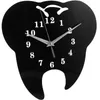 Relojes de pared Reloj en forma de diente Decoración retro mute mute