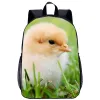 Sacs Farm Poulet Print Backpack Girls Boys Book Bag Sac Étudiant sac à école adolescente Femme Men de voyage Racksacks Daily Casual Backpacks