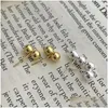 Stud -oorbellen Pure 925 Sterling Sier Ball voor kinderen meisjes kinderen baby sieraden kleine solide vrouwen drop levering dhyd6