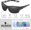 Kuguaok Polaris Sports Sunglasses Sunshes Mens Bicycle Fishing Sunglasses 100% UV Protective Goggles 3K5V