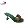 Europese dames stijlvolle elegante volwassen slippers delicate bloemblaadjes comfortabel highheeled 240418