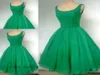 Vintage 1950039S Robe de cocktail vert émeraude émeraude sexy couche couche en mousseline mignonne et robe de maison 8630315