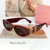 High Quality Mui Mui Sunglasses Designer Sunglasses Womens Sunglasses Top Quality Rectangular Acetate Glasses Top Grade Avant Garde Daring 280