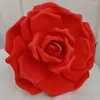 Decorative Flowers Large PE Flat Bottom Rose Wall Background Layout 40cm Foam Flower Head Outdoor DIY Party Supply Wedding Decoration