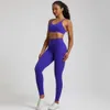 Fiess Align Set Lu Gym Yoga Leggings Back Cross Sport Bra Top 2pc Suit uitgebreide training Jog Womencutout Tie Round NEC Lemon Gym Runnin