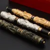 Pens luxury brand quality JINHAO DRAGON FOUNTAIN PEN BROAD Relief Sculpture PLAY THE PEARL Stationery school supplies ink pens