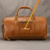 Sacs Luufan Geatic Leather Men de voyage Sac de voyage à grande capacité Crazy Horse Cuir avec une poche de chaussure le week-end Luuage Travel Duffel