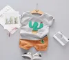 夏のファッション幼児幼児服セットベビー女の子の男の子の服スーツサボテンTシャツショーツキッズトラックスーツチャイルドカジュアルウェアL7585290