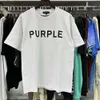 Purple Sleeve Designer T Shirts Tees Fashion Splash Ink Graffiti Short Gedrukt T-Shirt Men Cotton Casual Oversize Hip Hop Streetwear T-shirts Euro-maat S-XL Purples 749
