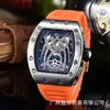 Brand Personality Luxury Hollow Bucket Spider Faccia a tre pin orologio da orologio da uomo maschile