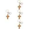 Keychains 4 pcs croix clés de porte clés de porte clés de clés religieuses pour les clés de voiture