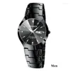 Wristwatches Binbang 5808 Korean Edition Simple And Fashionable Tungsten Steel Watch Couple Waterproof Ultra Thin Quartz