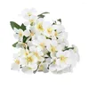 Decorative Flowers Artificial Crabapple Faux Begonia Flower Branch With Stem For Home Wedding Party Decor Floral