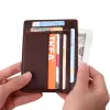 Supports de porte-carte de carte de carte en cuir authentique sac à bandoulière petit portefeuille organisateur femme banc de carte de crédit carte d'identité de carte de crédit dropshipping