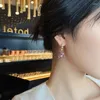 Dangle Ohrringe Purpur Barock Perle Opal Traubenträger für Frauen koreanische Mode Schmuckparty Mädchen Elegantes Haken