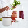 Dinnerware Sets Ceramic Seasoning Jar Home Kitchen Bottle Box Set Salt Sugar Creative Jam Container With Lid
