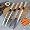 Messen pro Japanse sashimi messen zalm sushi pellen messen roestvrijstalen chef -kok snijden messen set