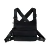 Backpacks 2022 Multi Zipper Pockets Tactical Vest Bag With Chain Men Women Hip Hop Techwear Outdoor Mochila Street Fashion Waistcoat Bags