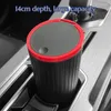 Interior Accessories Car Garbage Can Bin With Lid Desktop Trash Mini Storage Box For Cup Holder Small Automotive