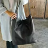 Drawstring Style WOMEN'S Bag Fashion Big Simple Large-Volume Tote One-Shoulder Handbag