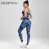 NORMOV est Tie Dye Yoga Sets Printing 123 PCS Gym Set For Women Seamless Leggings Bra Shorts Summer Fitness Outfits 240415