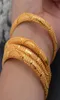 Bangle 4pcs/Set 24K Dubai Gold Color African Bridal Wedding Bangles For Women S Arab Bracelet&Bangles Jewelry5652312