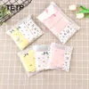 Aufbewahrungstaschen TETP 100pcs Frosted Mini Reißverschluss Heimreise für Höschen und Socken Verpackung Display kleiner Unternehmen Großhandel Großhandel