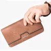 Wallets baellerry Large Capacity Men's Leather Clutch Bag Credit Card Holder Wallet For Man Purse Zipper Coin Pocket