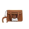 Tygväska äkta läder Leisure Womens Bag Korean Edition Top Layer Cowhide Practical Multi Use Decorative Buckle Postal Messenger Small Cross Body