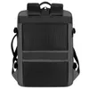 Ryggsäck USB laddar stor kapacitet utbyggbar reseback paket bagage bröste manlig bärbar bagpack vattentäta affärspåsar