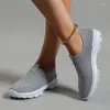 Casual Shoes Female Sneakers Women's Vulcanized Fashion Breathable Mesh Knit Gym Running Luxury Soft Sole