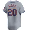 2024 Custom City Connect Pete Alonso 4 Франциско Альварес Джерси Франсиско Линдор Брэндон Ниммо Эдвин Диас Даниэль Фогельбах Джефф Макнейл Кодай Сенга Бейсбол Бейсбол