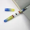 Stylos NOUVEAU FANMU FOUNTAIN PENDE DOUBLE FNIBS NIBS Résine Transparent Calligraphie Ink Pen Student Business Office Supplies Writing Ink Styds