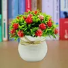 Decorative Flowers Simulation Plants Elegant Artificial Potted With 31 Flower Heads For Home Office Decor Room Bedroom Or Indoor