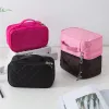 Cas Sac cosmétique haute capacité Femmes Arafroping Double couche Organisateur de voyage Sac de maquillage Piste de beauté multifonction