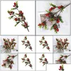 Party Decoration Red Small Pomegranate Fruit Berries Fake Plants For Home Table Fleur Artificielle Christmas Decor Drop Delivery 2021 Otxm3