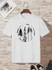 Women's T-Shirt Woods TPrint T-Shirt for Womens Casual Crew Neck Short-Slve Fashion Summer T-Shirts TopsRegular and Oversize T Y240420