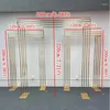 Party Decoration Luxury Shiny Wedding Arch Welcome Door Frame Big Backdrop Stage Screen Background Birthday Balloon Pergola Fashion 3Pcs