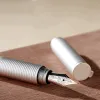 Pens Hongdian H3 metalowa fontanna aluminiowa Piękna bambusa klip iridium ef 0,4 mm pisek z atramentem do biura biznesowego