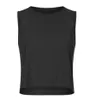 2023 Yoga ll Hollow Out Back Mesh Tank Tops Yoga Outfits Ademend snel droge sportschool kleding vrouwen Vest fitness shirt LU-55