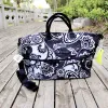 Väskor VB American Rustic Print Travel Bag Bagage Tygväska stor kapacitet Folding Tote Bag Environmental Bagage Bag Organizer