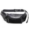 Packs Men's Fanny Waist Pack Genuine Leather Waist Bag Leg Hip Wallet Men Mini Coin Bum Bag Belt Money Phone Pocket Shoulder Hand Bags